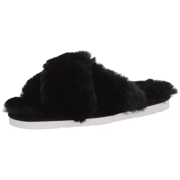 Dolce Vita Shoes Dolce Vita Womens Fashion Slipper Black Faux